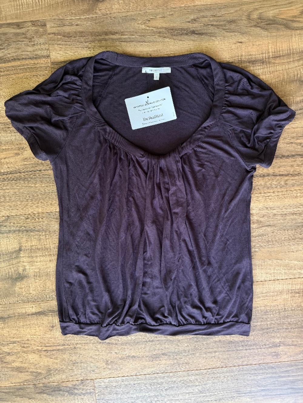 Vanessa Bruno Purple Drape Front Blouse